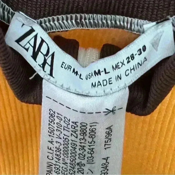 Zara Jumpsuit Biker Women's Color Block High Neck Sleeveless Shorts - Picture 5 of 5